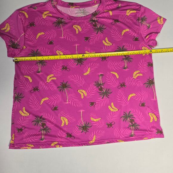 Joyspun Women's Short Sleeve Jungle Pajamas Set, Size 16-18 - Picture 7 of 11